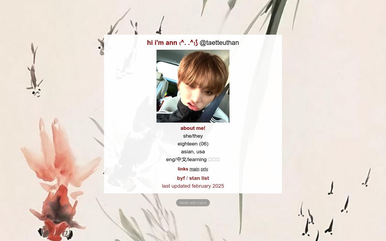 Carrd profile picture for @directions